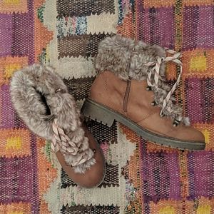 Faux Fur Ankle Boots